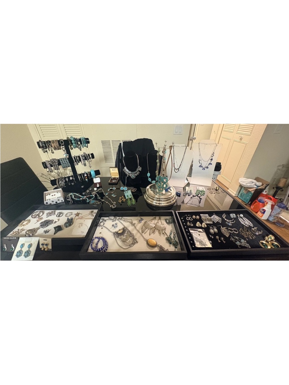 Turquoise and Silver Statement Necklace Collection